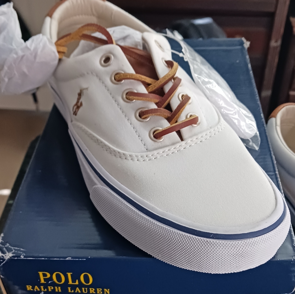 Unisex Polo Ralph Lauren Deck Sneakers Men's Sz 8